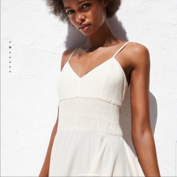 Zara Cream Maxi Dress - Picture 3 of 10